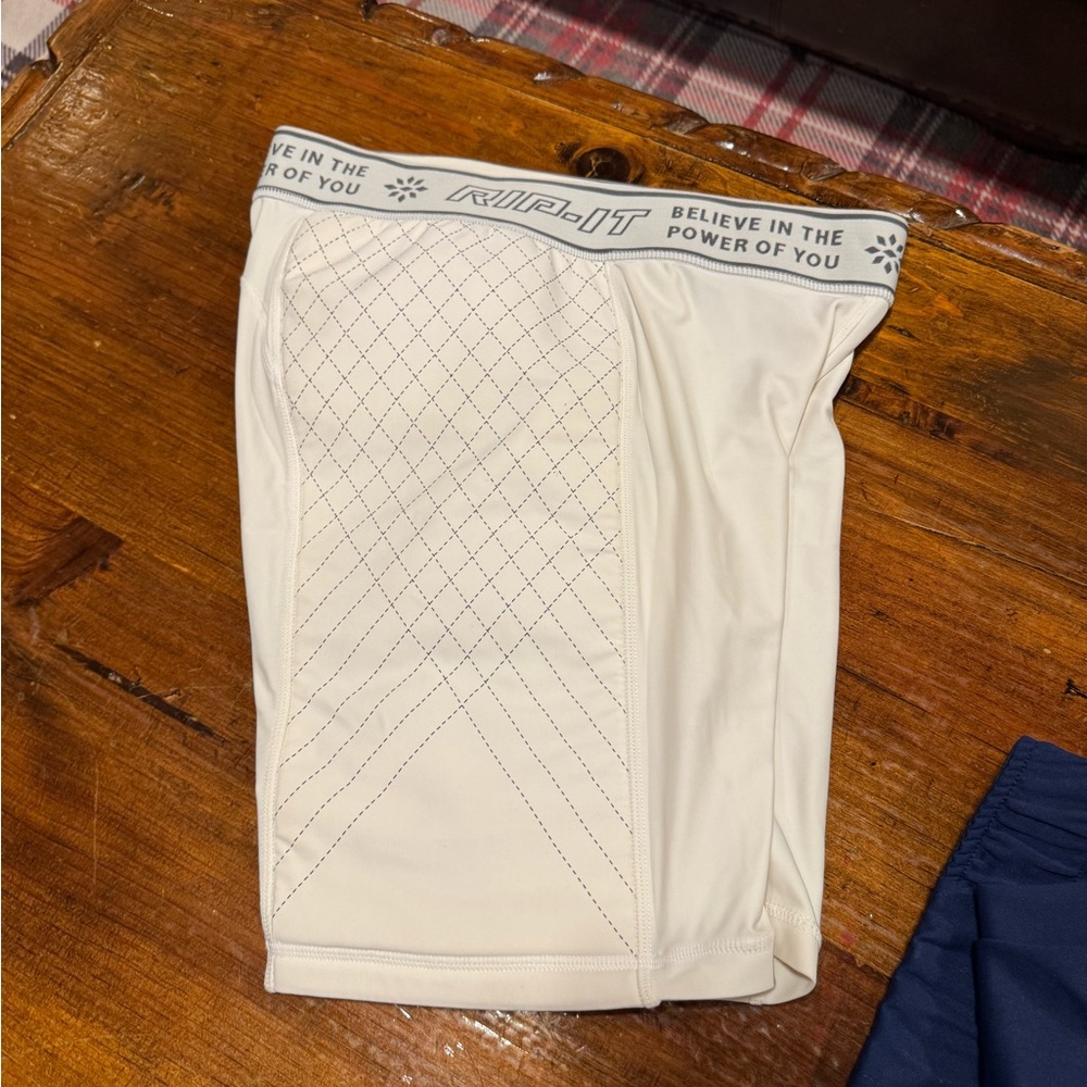Rip-It White Athletic Shorts